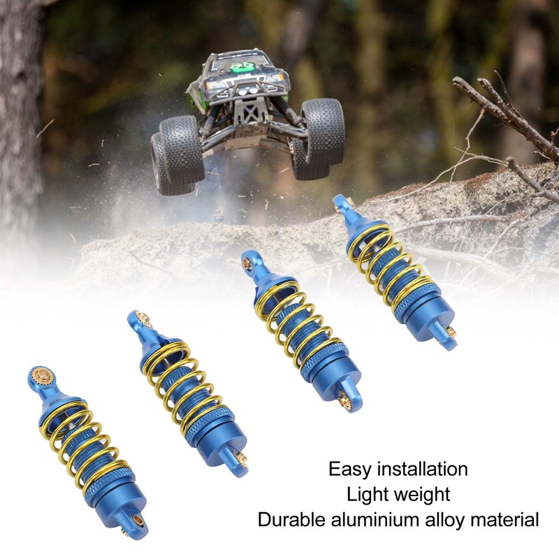 4Pcs RC Car Shock Absorber Aluminum Alloy Stable High Elasticity