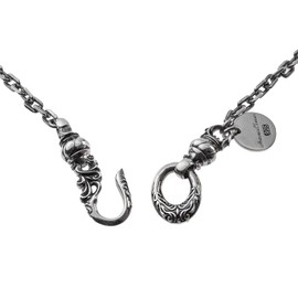 Artemis Classic ACCN0073 Classical Hook Silver Necklace, Silver Accessories, Men's, Brand Jewelry, Silver 925 Chain Necklace, Sterling Silver