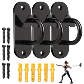 Tefola 3 Anclajes para Bandas de Resistencia, Anclaje de Pared de Banda de Resistencia, Anclaje de Entrenamiento para Bandas de Resistencia, para Entrenamiento de Fuerza y Ejercicio de Terapia Física