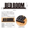 Two-face Bedroom Sign Door Letter Sign Plate BEDROOM Room Plate