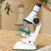 Kids Microscope Science Kit 200 to 1200X Magnification Flexible Angle