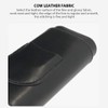 INGQI Black Cigar Case Travel 3- Finger Leather Cigar Case