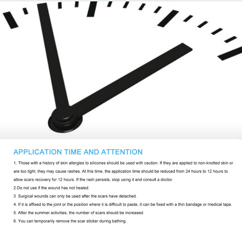 0.4mm Ultra Thin Scar Patch Silicone Gel Wound Marks Removal