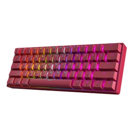 HK GAMING GK61 60% v3 | Hotswap Mechanical Gaming Keyboard | 61 Keys Multi Color RGB LED Backlit for PC/Mac Gamer | US Layout (Pink, Gateron Optical Brown)