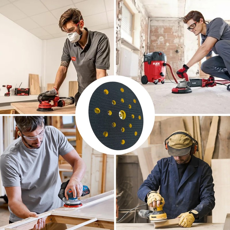 Biglumin Sanding Disc - Pneumatic Sanding Disc 150 mm, Hand