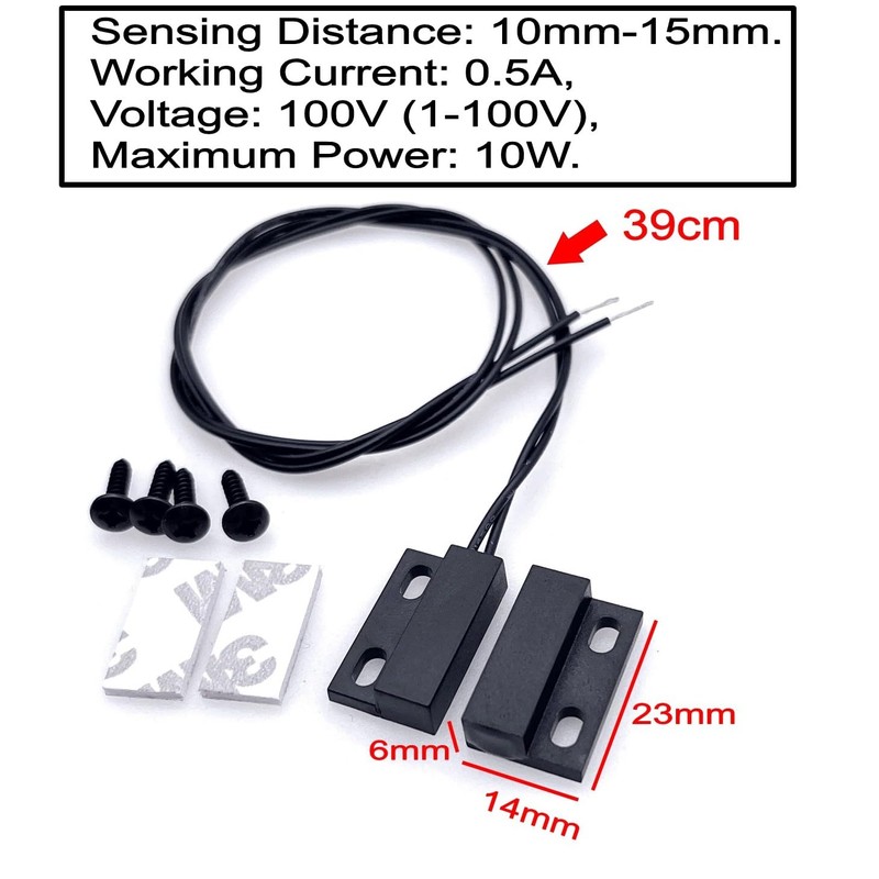 JZK 5 sets Wired Security Contact Sensor Alarms Window Gate