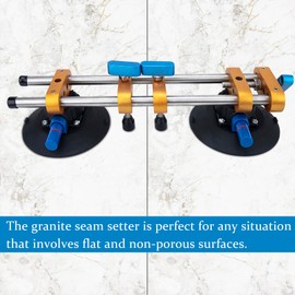 Granite Seam Setter, Stone Seam Setter, Seam Setter for countertop 2 pack, 6 inch Seamless Seam Setter for Granite, Stone, Quartz Slabs, Marble and Tile Seam Setter