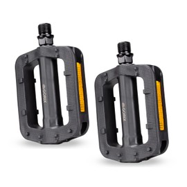 GORIX (GX-MP897) Bicycle Pedal, Flat Pedal, Reflective, Lightweight, Resin, Reflective, Stylish, Cross Bikes, MTB, Road Bikes, Mountain Bikes, and Other Bicycles