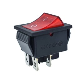 XIAFENERXI Air Compressor Switch Fit for Kobalt 8 Gal Tank Unit On-Off-Switch,15A/30A 250V 4-Pin 2-Position with Light，Replaces 5607-0020-01