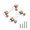 naubea 6 Pack Champagne Bronze Cabinet Pulls 3 Inch(76mm) Hole