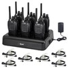 TIDRADIO Walkie Talkies Long Range Two Way Radios with 6-Way