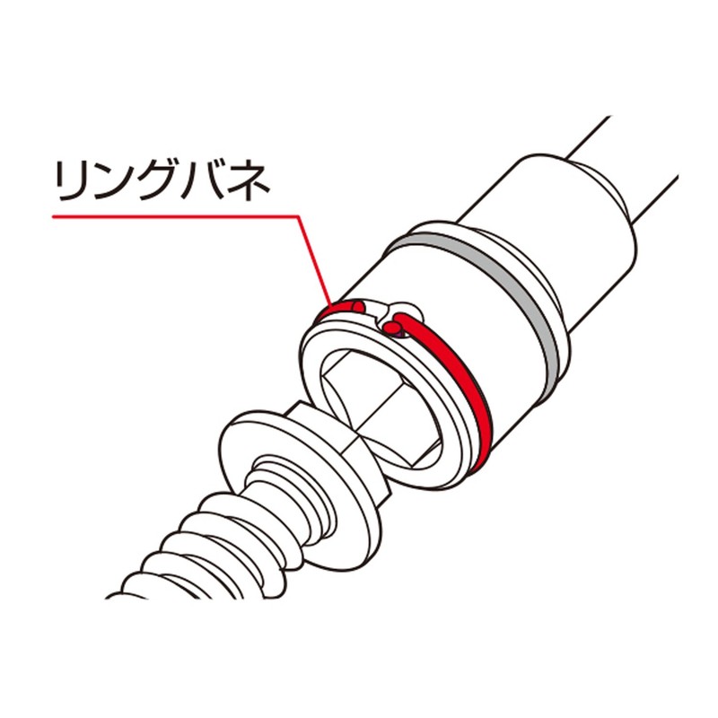 VESSEL SAR1060 Ring Nut Setter Opposite Side 0.4 inches (10