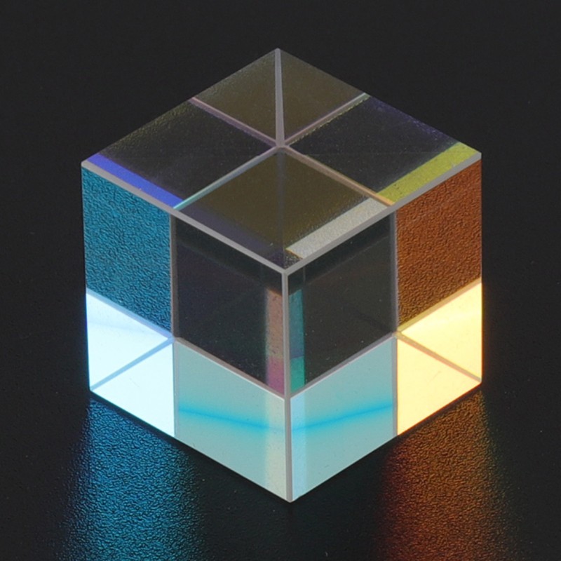 Prism Cube Optical Glass RGB Dispersion Color Cube Sun Catcher