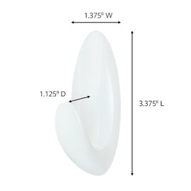 Command Bath Medium Hook Value Pack, Total 12 Medium Hooks with 6 Water Resistant Strips, 2-Pack of 6 Hooks, Organize Damage-Free