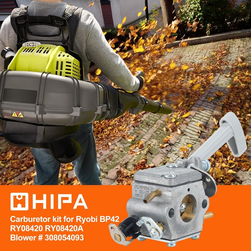 Hipa BP42 Carburetor for Ryobi RY08420 RY08420A RY42WB RY42BPEMC Backpack