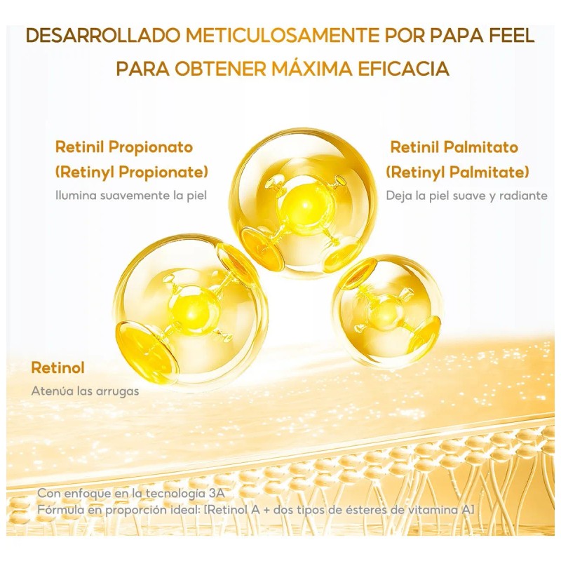 Papa Feel Crema Facial Retinol 30g Antiarrugas Todo Tipo Piel