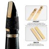 10-Pack Professional Saxophone Reeds, Strength 2.5, Clarinet Reeds，with Durable Plastic