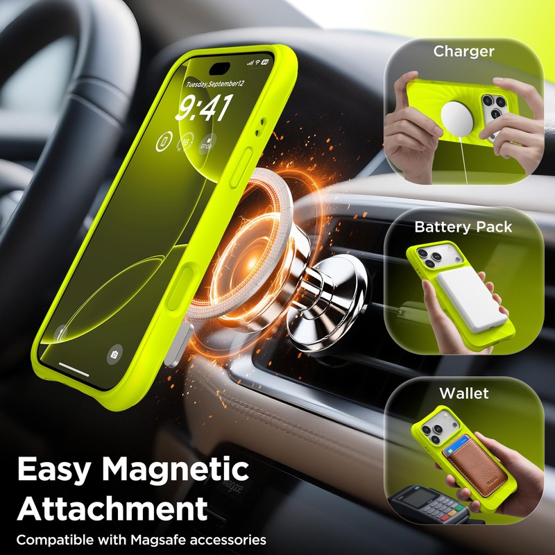 COFFKER - Funda compatible con 17 Pro Max, [cobertura de
