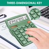 8 Pack Calculator Desktop, 12-Digit Solar Basic Calculator Dual Power
