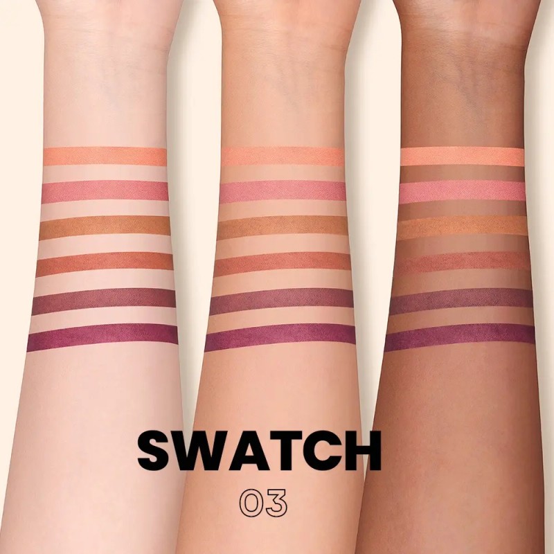 6pcs Juego Delineador Wooden Lip Pencil Labios Impermeable
