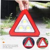 Warning signal lamp triangular indicator board led folding shutter reflector