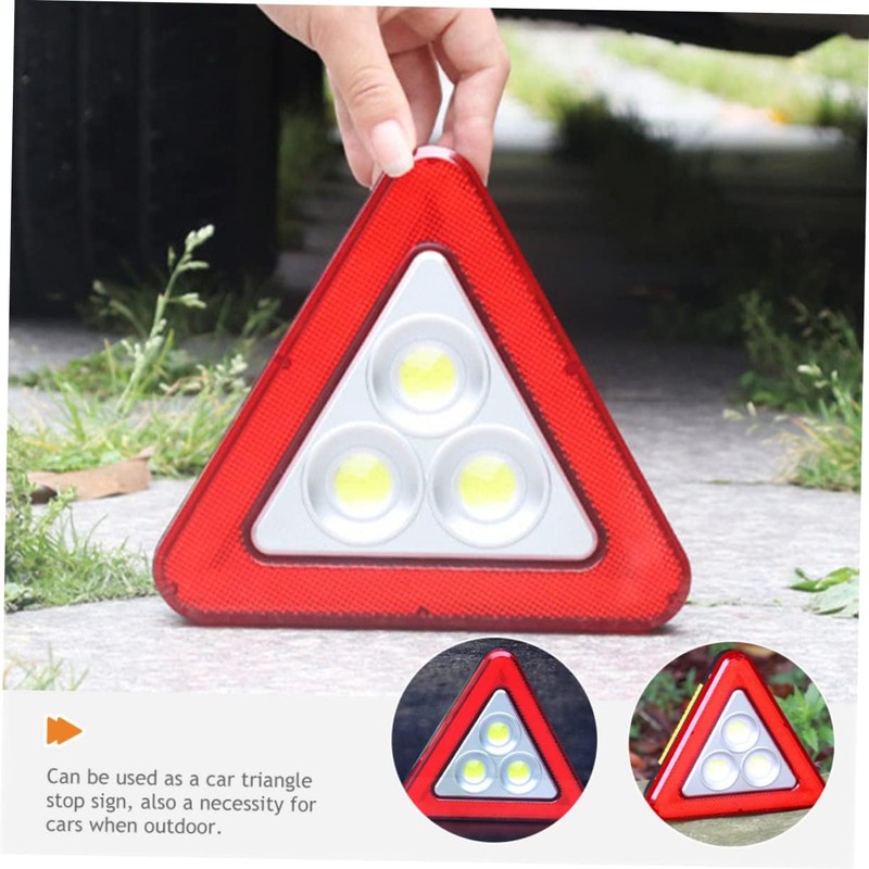Warning signal lamp triangular indicator board led folding shutter reflector