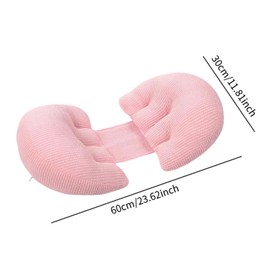 Fenteer Pregnancy Pillow for Sleeping, Pregnancy Body Pillow for Women, Pink