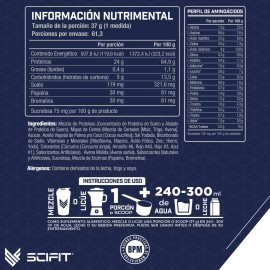 Scifit Proteína 100% Whey 5lbs 24 G Proteína | 61 Servicios Sabor Fruti Cereales