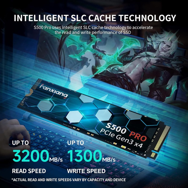 S500 Pro 512GB NVMe SSD M.2 PCIe Gen3x4 2280 Internal