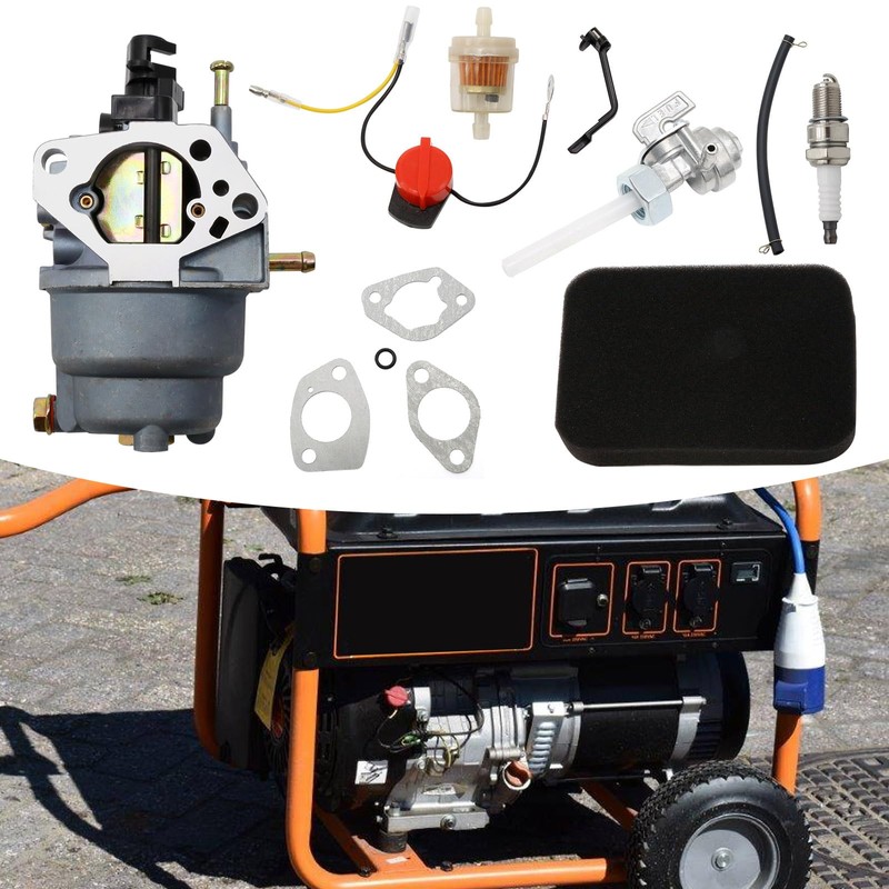 0J58620157 Carburetor w/Air Filter Tune Up Kit Replacement for Generac