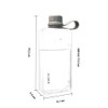 ALLKELR Portable Flat Water Bottle,BPA Free Reusable Tritan Plastic Travel