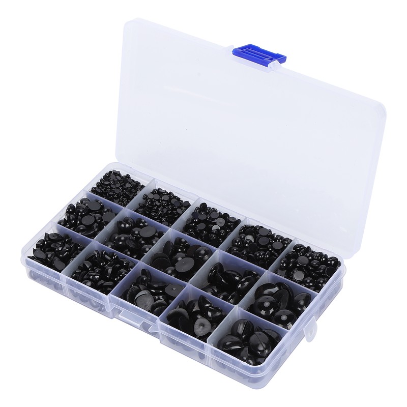 2575Pcs Plastic Eyes and Noses Pack Safety DIY Craft Kit