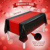 Preocea 6 Pack Black and Red Tablecloth Party Decorations, 137
