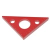 Aluminum Alloy Right Angle Ruler DIY Woodworking Triangle Ruler Measuring