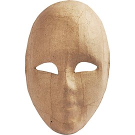 Creativ 16 cm Papier Mache Full Face Mask