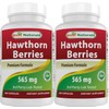Best Naturals Hawthorn Berry 565 mg 180 Capsules (180 Count