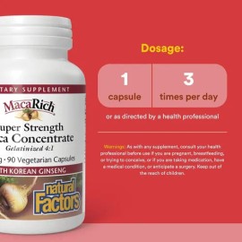 Natural Factors Maca Rich Concentrada De Maca 90caps Veg Sfn