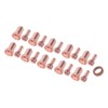 21Pcs Electrode Nozzle Set Brass 1.3mm Dia Nozzles Plasma Cutting