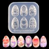 Nail Molds for Charms Halloween Skull Cross Designs Carving Template