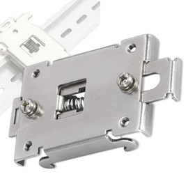 Din Rail Mount 35mm, Din Rail Clamp Din Rail Mounting Bracket with Screws Din Rail Mounting Clip Mounting Brackets Mounting Rail Bracket Kit for Solid State Relays