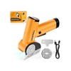 Electric Cardboard Box Cutter, Rechargeable Cordless Electric Scissors with LED