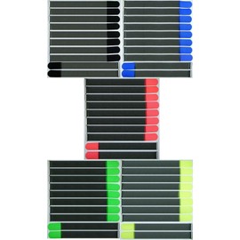 50 x 50 cm x 50 mm FUK Resealable Velcro Cable Ties, Multi-Colour with Metal Eyelet, Cable Velcro Tape, 500 mm, Reusable