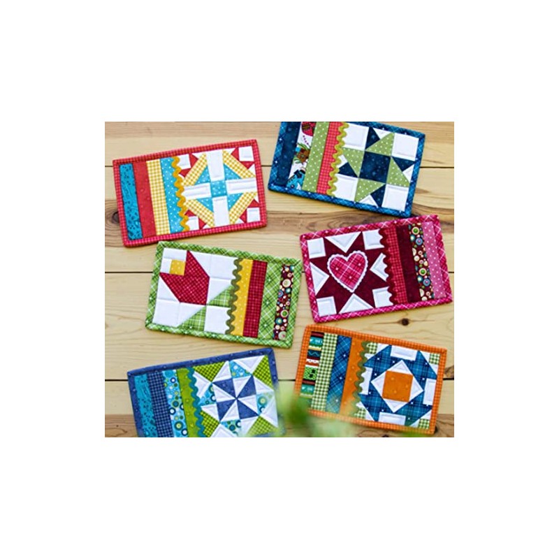 The Whole Country Caboodle Patchwork Garden Mug Rugs Pattern