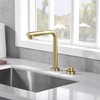 SUMERAIN Kitchen Sink Faucet with Pull Out Sprayer and Side