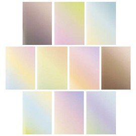 Ideen mit Herz Greeting Card Set with Envelopes, 10 Design Cards, Blank, Colourful, Neutral, Ideal for Congratulations on Birthday, Wedding, etc. DIN B6 (Pastel Colour Gradient)