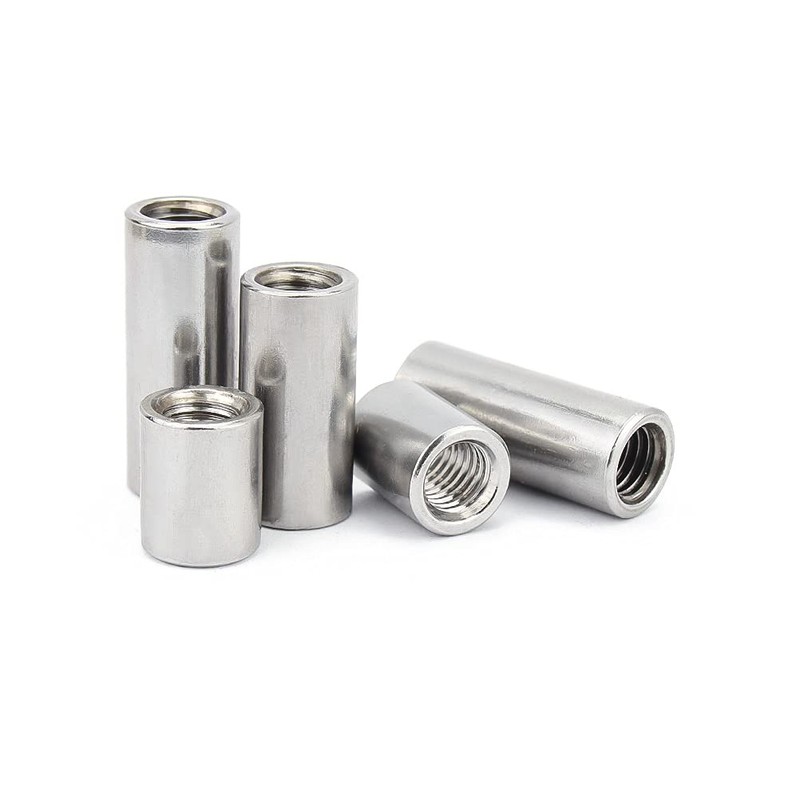 BOZONLI M3 Round Connector Nuts, Female Thread Rod Studding Stainless