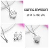 Crystal Cremation Jewelry Paw Print Heart Urn Necklace for Pet