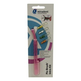 MIRADENT Interd.Pic-Brush Intro Kit 1H+4B.tra.pink