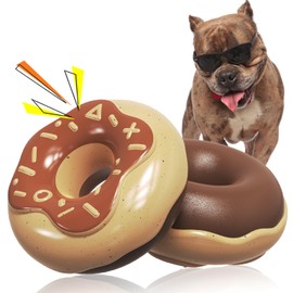 Juguetes masticables para perros para masticadores agresivos, indestructibles, resistentes y duraderos, chirriantes y con sabor a crema, juguetes...  