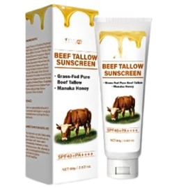 80G Beef Tallow Sunscreen Spf 50+, Face Sun Cream